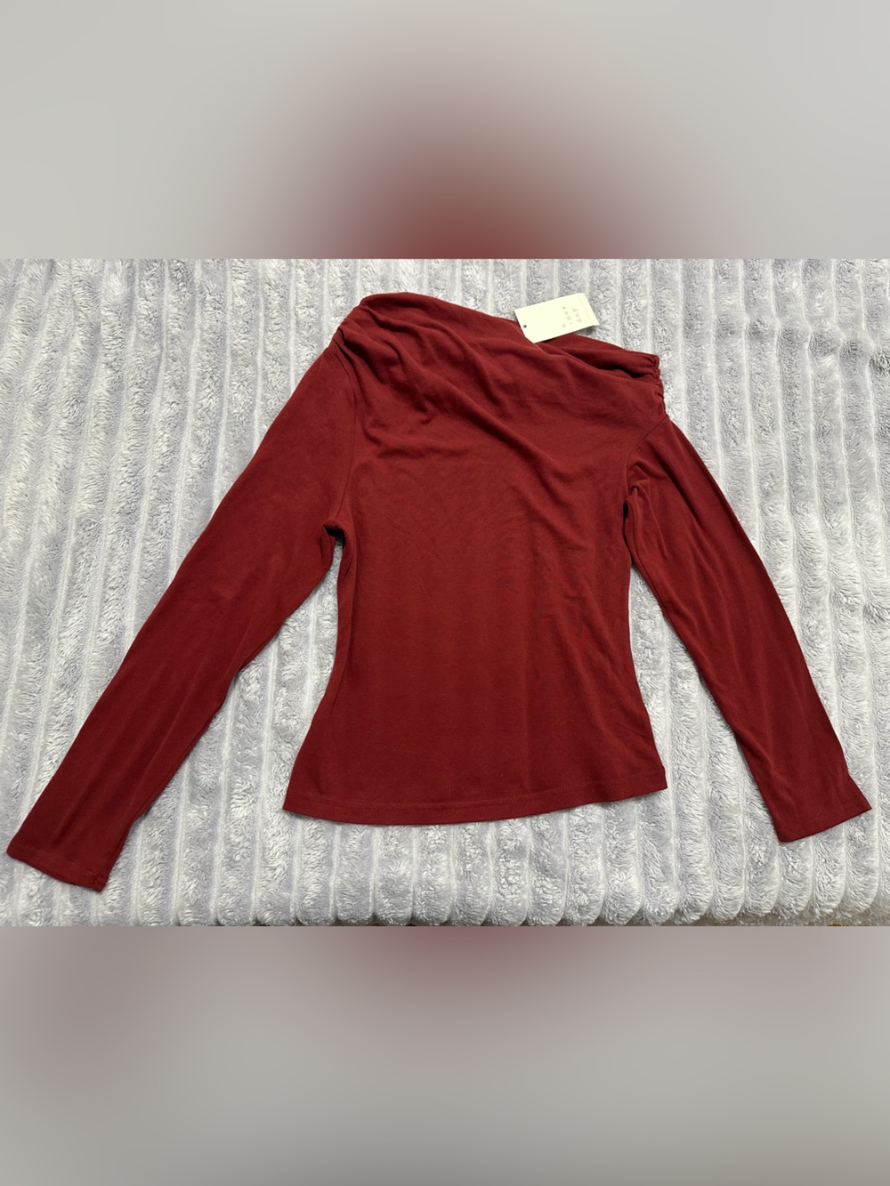 a new day Long Sleeve Knit Top - Deep Wine